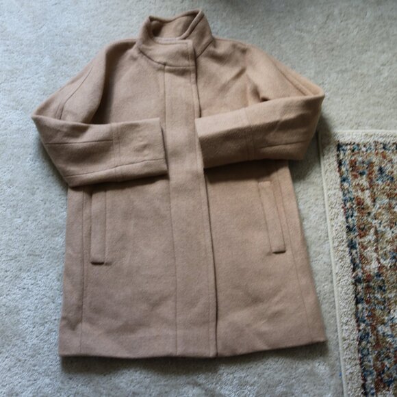 J. Crew Camel Wool Trench Coat - Picture 1 of 14